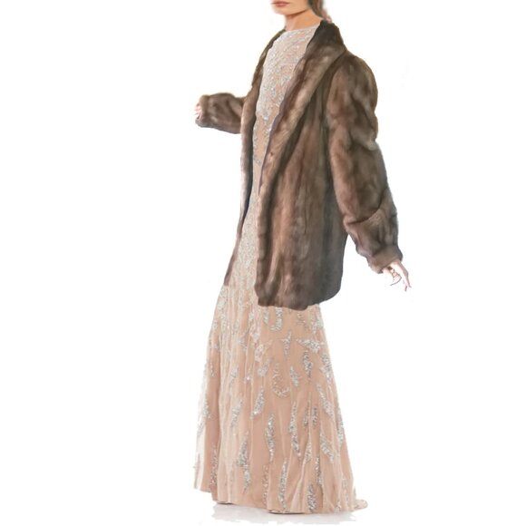 Pappas Genuine Mink Fur Coat - Picture 7 of 16